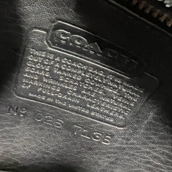 Vintage 90s Coach Legacy Scout Leather Bag black gold shoulder crossbody - Picture 16 of 16